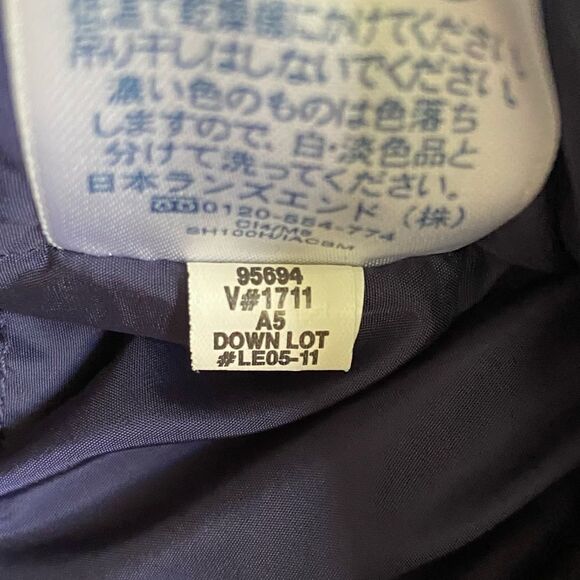 LANDS END Women’s Goose Down Vest Navy Medium - Picture 7 of 7